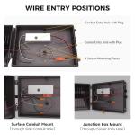 2 Pack 160W LED Wall Pack Lights, 25,600LM