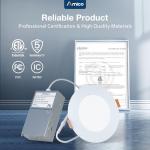 Amico 4 Pack Dimmable Ultra-Thin LED Ceiling Lights