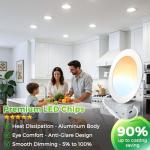 MAXvolador 6 Pack Ultra-Thin LED Recessed Lights