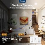 Amico 4 Pack Ultra-Thin Selectable LED Recessed Light