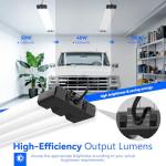 JESLED 4FT LED Shop Lights, Dimmable & Bright