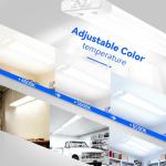 Adjustable 4FT LED Shop Lights, Selectable Brightness