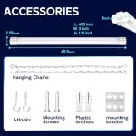 Hykolity 4-Pack 4FT Linkable LED Shop Lights