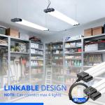 JESLED 4FT LED Shop Lights, Dimmable & Bright