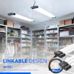 JESLED 4FT Dimmable LED Shop Lights - 4 Pack