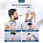 Amico 12 Pack Ultra-Thin Dimmable LED Lights