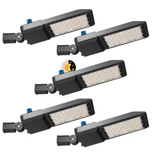 5-Pack 240W LED Parking Lot Lights, 36000LM