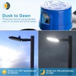 5-Pack 240W LED Parking Lot Lights, 36000LM