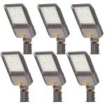 Franjulia 240W Dusk to Dawn LED Parking Lot Lights