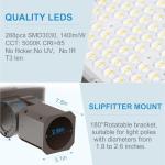 320W LED Parking Lot Lights with Photocell - 4 Pack