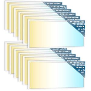 Sunco 12 Pack Dimmable 2x4 LED Flat Panels