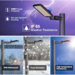 320W LED Parking Lot Lights with Photocell - 4 Pack