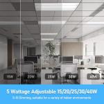 Choierlight 1x4 Adjustable LED Troffer Light