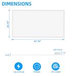 4 Pack 2x4 Dimmable LED Flat Panel Lights