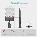 Franjulia 240W Dusk to Dawn LED Parking Lot Lights