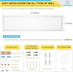 6-Pack Dimmable LED Flat Panel Ceiling Lights