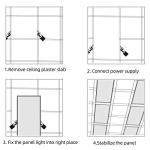 4 Pack 2x4 Dimmable LED Flat Panel Lights
