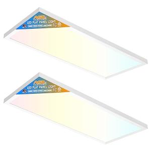 Allsmartlife 24W Dimmable LED Flat Panel Light 2-Pack