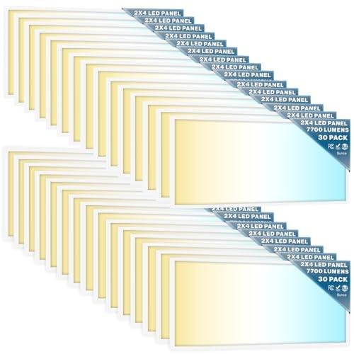 Sunco 30 Pack Dimmable 2x4 LED Panel Lights
