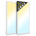 BeckTour 24W Dimmable LED Flat Panel Light 2-Pack