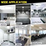 BeckTour 24W Dimmable LED Flat Panel Light 2-Pack