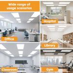 OKQ 2x4 LED Ceiling Light Panel, 4 Pack