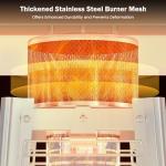 Sundale 48,000 BTU Propane Patio Heater with Wheels