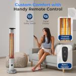 SereneLife 1500W Outdoor Infrared Patio Heater