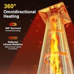 GarveeLife 42,000 BTU Patio Heater with Wheels