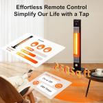 1500W Infrared Patio Heater with Remote Control