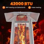 OLIXIS 48000 BTU Propane Patio Heater with Wheels