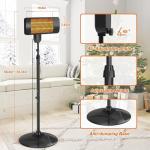 1500W Outdoor Infrared Heater with Timer & Height Adjust
