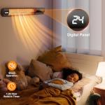 1500W Wall Mounted Electric Patio Heater with Remote