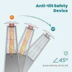 OLIXIS 48000 BTU Propane Patio Heater with Wheels