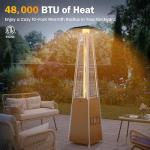 Sundale 48,000 BTU Propane Patio Heater with Wheels