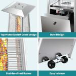 OLIXIS 48000 BTU Propane Patio Heater with Wheels