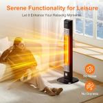 1500W Infrared Patio Heater with Remote Control