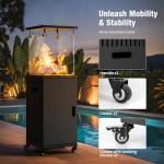 Pamapic 41,000 BTU Propane Patio Heater with Wheels