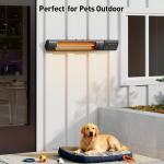 Wifi-Controlled Electric Patio Heater with 9 Heat Levels