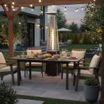 Sundale 48,000 BTU Propane Patio Heater with Wheels