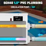 JURPLIX 5.5KW Electric Pool Heater with Thermostat