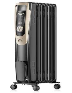 Champagne Electric Oil-Filled Heater with Remote