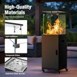 Pamapic 41,000 BTU Propane Patio Heater with Wheels