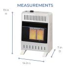 ProCom 10,000 BTU Infrared Natural Gas Heater