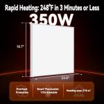 FrauSonne 350W Infrared Wall-Mounted Space Heater