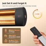 EAST OAK 1500W Portable Outdoor Electric Heater