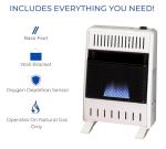ProCom 10000 BTU Ventless Natural Gas Space Heater