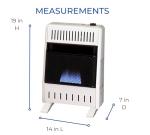 ProCom 10000 BTU Ventless Natural Gas Space Heater