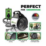 BioGreen Electric Greenhouse Heater with Thermostat