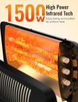 Powerful 1500W Infrared Outdoor Patio Heater